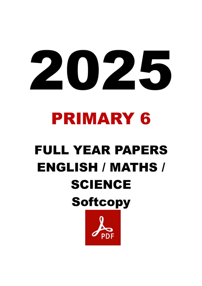 2025 P6 Prelim/WA1/WA2 Eng/Maths/Sci Test Papers (soft copy ...