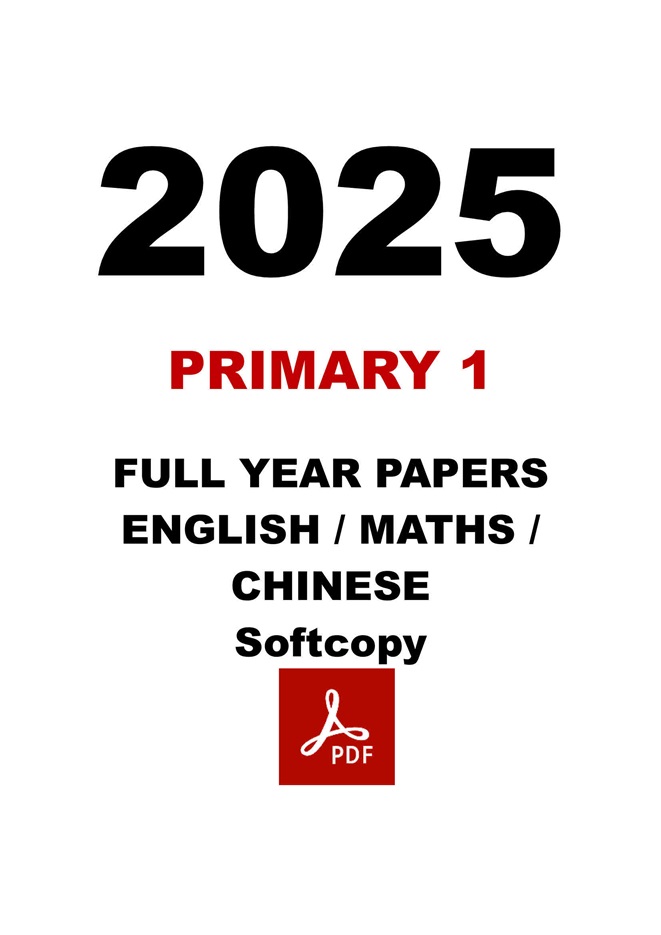 2025 P1 Eng/Maths/Chin Test Papers (soft copy) - SgTestPaper Bookshop
